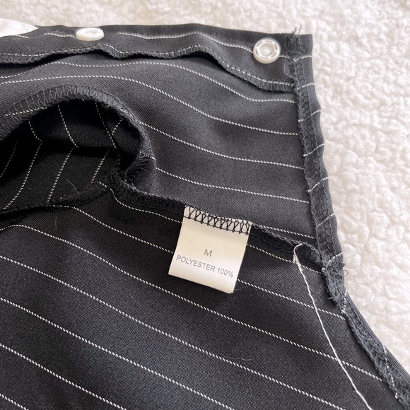 dentrun dog bow tie striped tuxedo suit with buttons - Picture 13 of 13